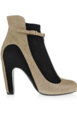Maison Margiela - Glittered Suede Ankle Boots $1,469