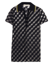 Stella McCartney - Stripped Tulle Polo Shirt $775